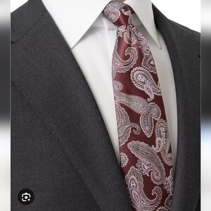 Hugo Boss Paisley Tie in Rich Purple - Like New